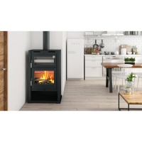 Imagen de Calefactor a Leña con Horno Inox, modelo M-107 (11.5 kW).